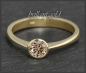 Preview: Lupenreiner Ring aus 585 Gold, 0,45ct Brillant